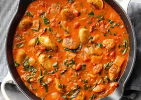 Sausage-Tomato Coconut Curry recipe