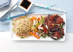 Sesame miso chicken with sweet and sour salad recipe