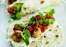 Baja-style deep-fried mackerel tacos recipe