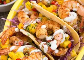 Shrimp Tacos with Mango Salsa recipe