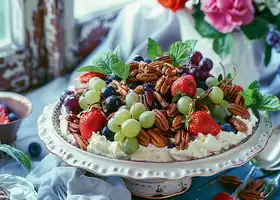 Mixed Berry and Ricotta Salad with Pecans recipe