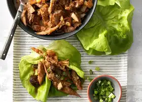 Luau Pork Lettuce Wraps recipe