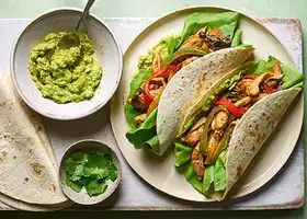 Creamy chicken fajitas recipe