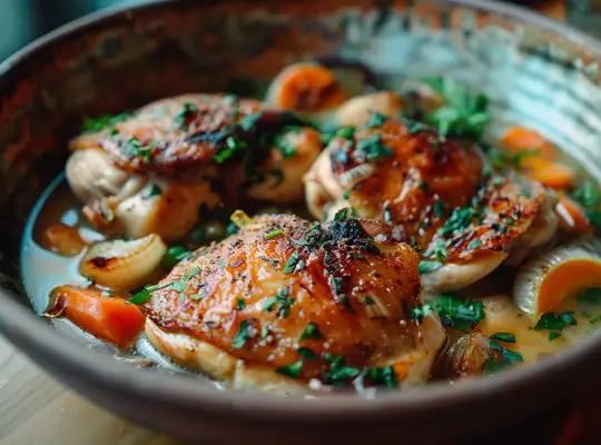 Stashcook | White Wine Braised Chicken Thighs