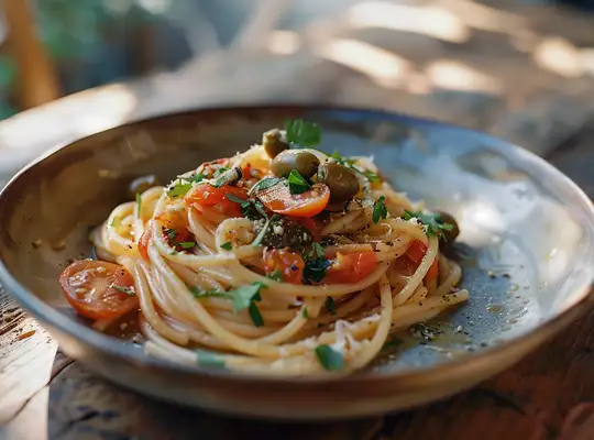 Stashcook | Linguine with Anchovy and Tomato Sauce