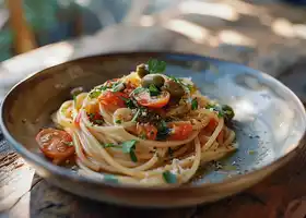 Linguine with Anchovy and Tomato Sauce recipe