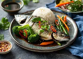 Oven-Baked Sea Bass with Vegetables recipe