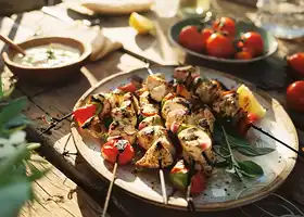 Greek Chicken Skewers recipe