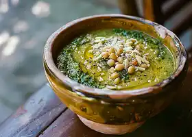 White Bean & Kale Pesto Soup recipe