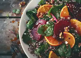 Baked Beet and Quinoa Salad recipe