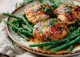 Honey-Glazed Chicken Thighs with Green Beans recipe