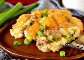 Sausage Gravy Breakfast Tater Tot Casserole recipe