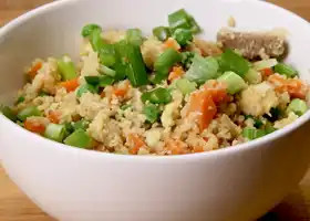 Healthy Cauliflower Fried "Rice" Recipe by Tasty recipe