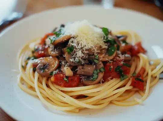 Stashcook | Mushroom Tomato Spaghetti