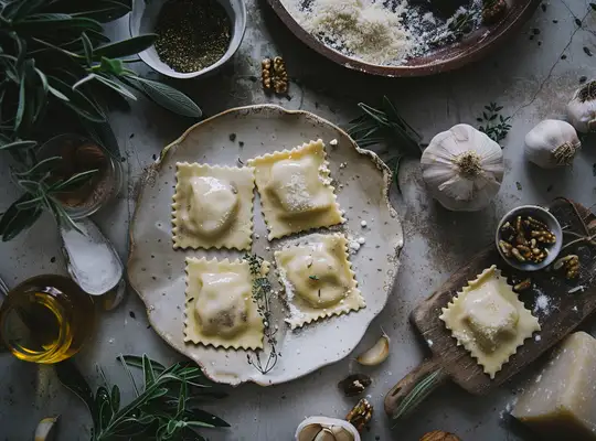 Stashcook | Cheesy Spinach and Mushroom Ravioli