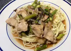 15 Minute Stir Fried Chicken & Asparagus recipe