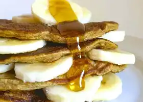 Peanut Butter Banana Greek Yogurt Pancakes recipe