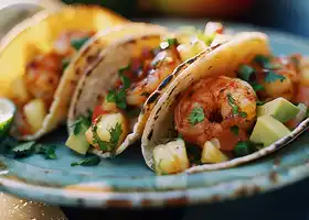 Shrimp Tacos with Pineapple Cilantro Salsa recipe