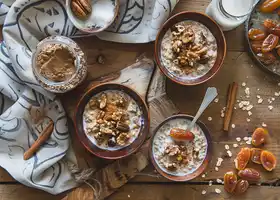 Carrot Cake Oatmeal with Dates and Walnuts recipe