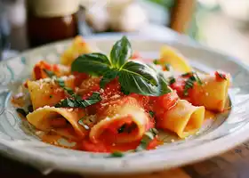 Cheese and Tomato Filled Pasta recipe