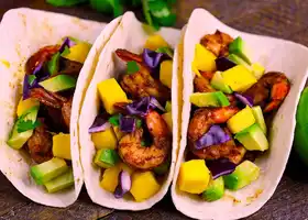 15 Minute Easy Blackened Shrimp Tacos recipe