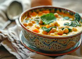 Chickpea Coconut Curry Soup recipe