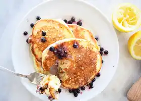 Blueberry Lemon Ricotta Pancakes recipe