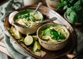 Coconut Lime Noodle Soup with Greens recipe