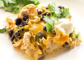 Chicken and Black Bean Enchilada Casserole recipe