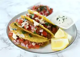 Vegan Tacos with Lentil Walnut Filling and Homemade Taco Seasoning recipe