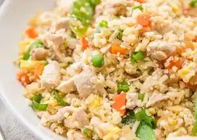 Cauliflower Fried Rice with Chicken (Whole30 and Paleo Friendly) recipe