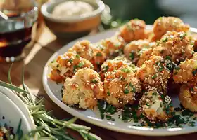 Crispy Honey Garlic Cauliflower Bites recipe