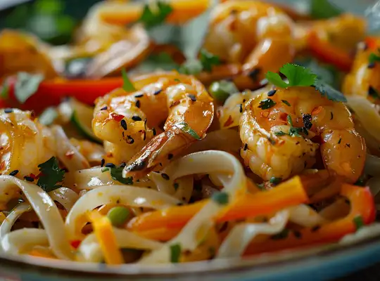 Stashcook | Curried Shrimp and Vegetable Noodle Stir-Fry