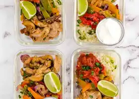 Sheet Pan Chicken Fajita Meal Prep recipe