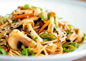 Vegetarian Mushroom Chow Mein Recipe recipe