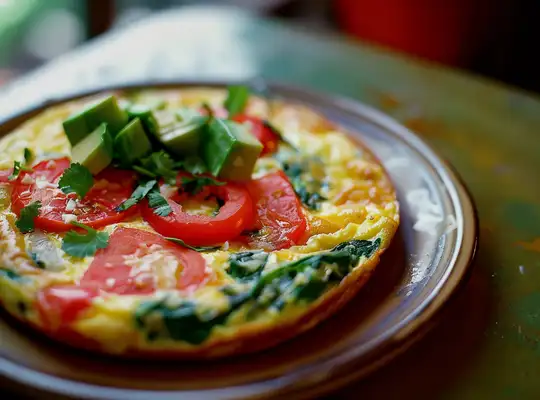 Stashcook | Southwestern Frittata with Spinach, Pepper Jack & Tomato