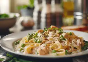 Creamy Chicken and Vegetable Fettuccine recipe