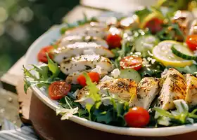 Lemon Herb Chicken Salad with Feta recipe