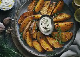 Herbed Potato and Carrot Wedges with Garlic Aioli recipe