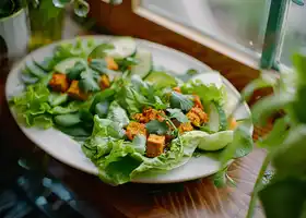 Spiced Tofu Lettuce Wraps recipe