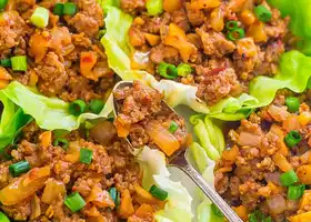 Spicy Pork Lettuce Wraps recipe