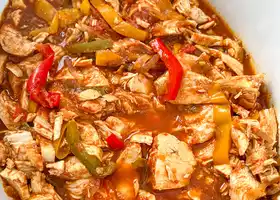 Crockpot Slow Cooker Chicken Fajitas recipe