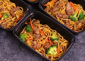 Easy Beef Lo Mein Meal Prep recipe