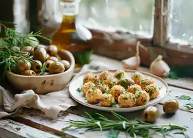 Herbed Goat Cheese Stuffed Olives recipe