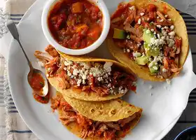 Pressure-Cooker Pork Tacos with Mango Salsa recipe