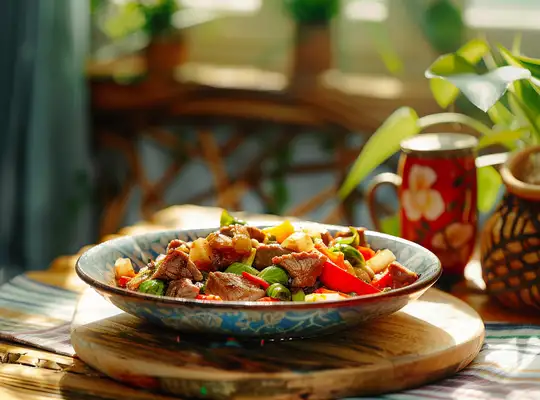 Stashcook | Beef and Vegetable Stir Fry with Sweet Peppers