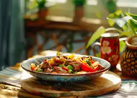 Beef and Vegetable Stir Fry with Sweet Peppers recipe