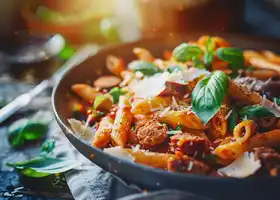 Spicy Italian Sausage Penne recipe