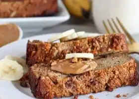 Salted Peanut Chocolate Banana Bread recipe