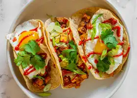 Air Fryer Sweet Potato Breakfast Tacos recipe